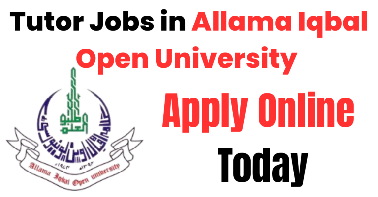 allama iqbal open university tutor jobs
