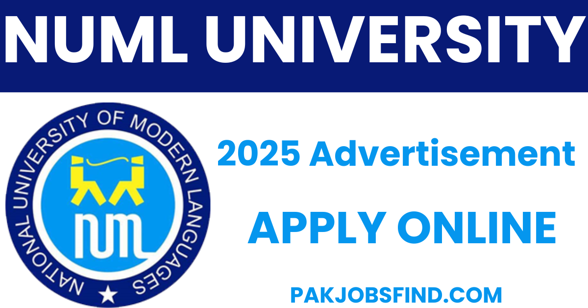 NUML university jobs